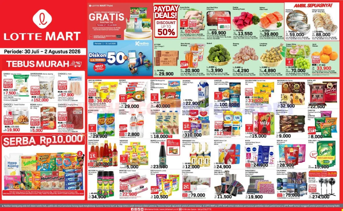 Katalog Promo Lottemart JSM 30 Juli - 2 Agustus 2026