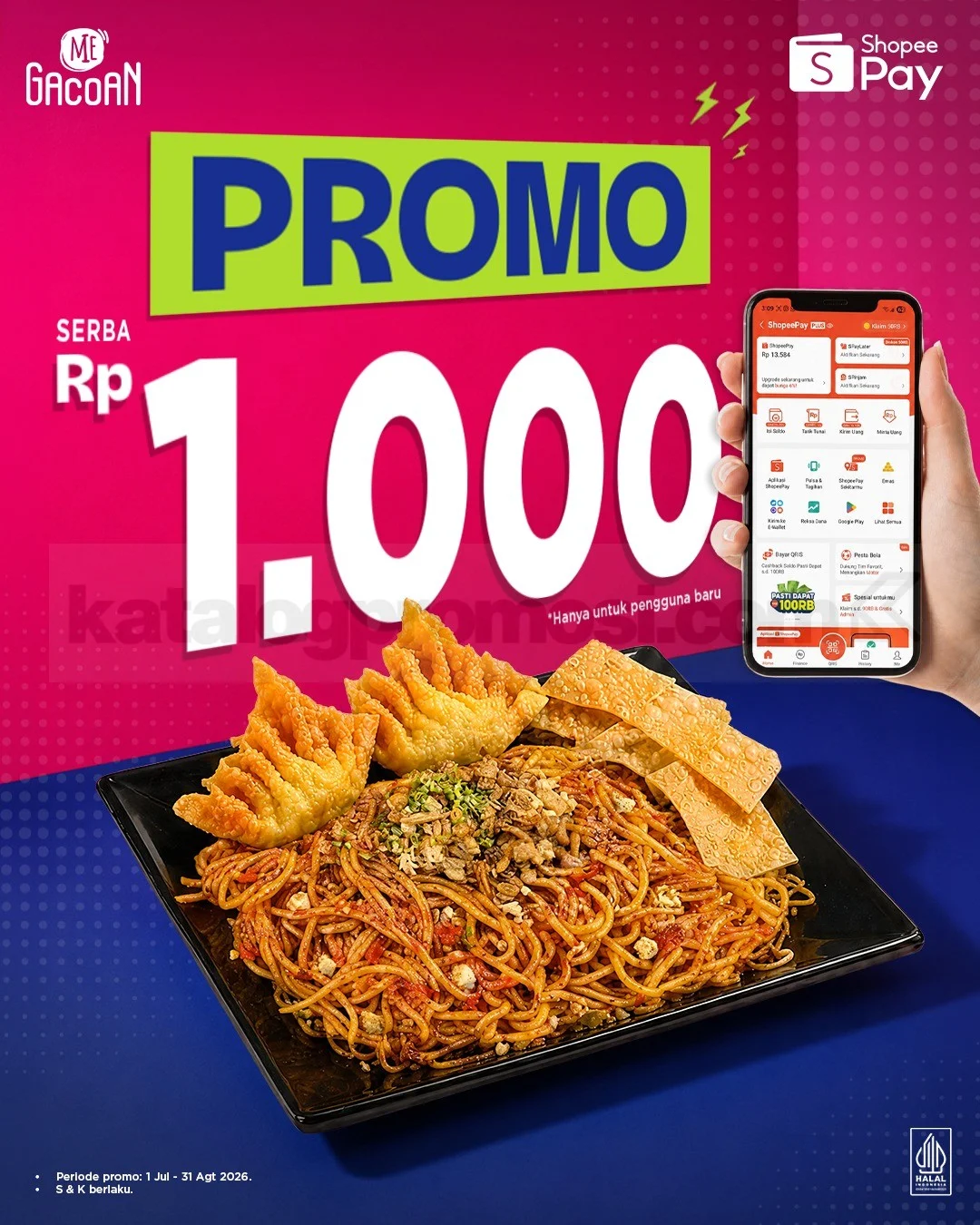 Mie Gacoan Rp 1.000: Gebrakan ShopeePay untuk Pengguna Baru!