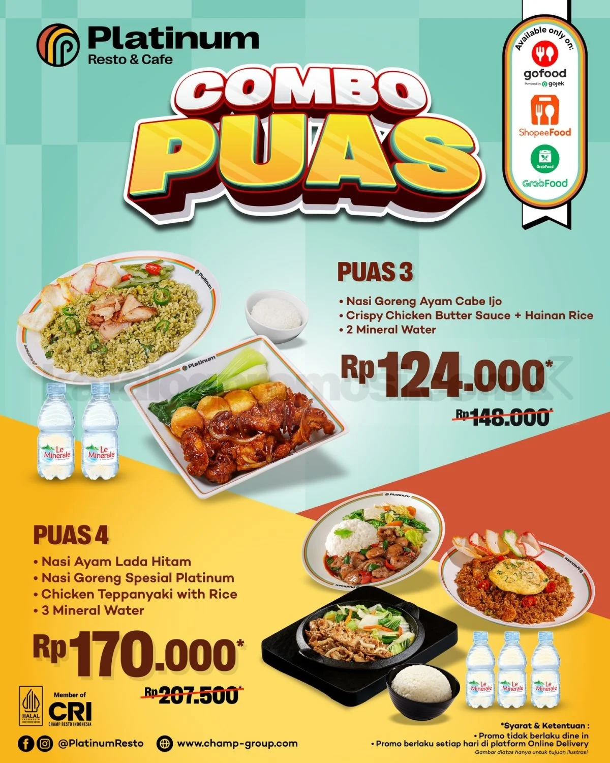 Platinum Resto: Combo Puas Hemat Mulai Rp 58 Ribu