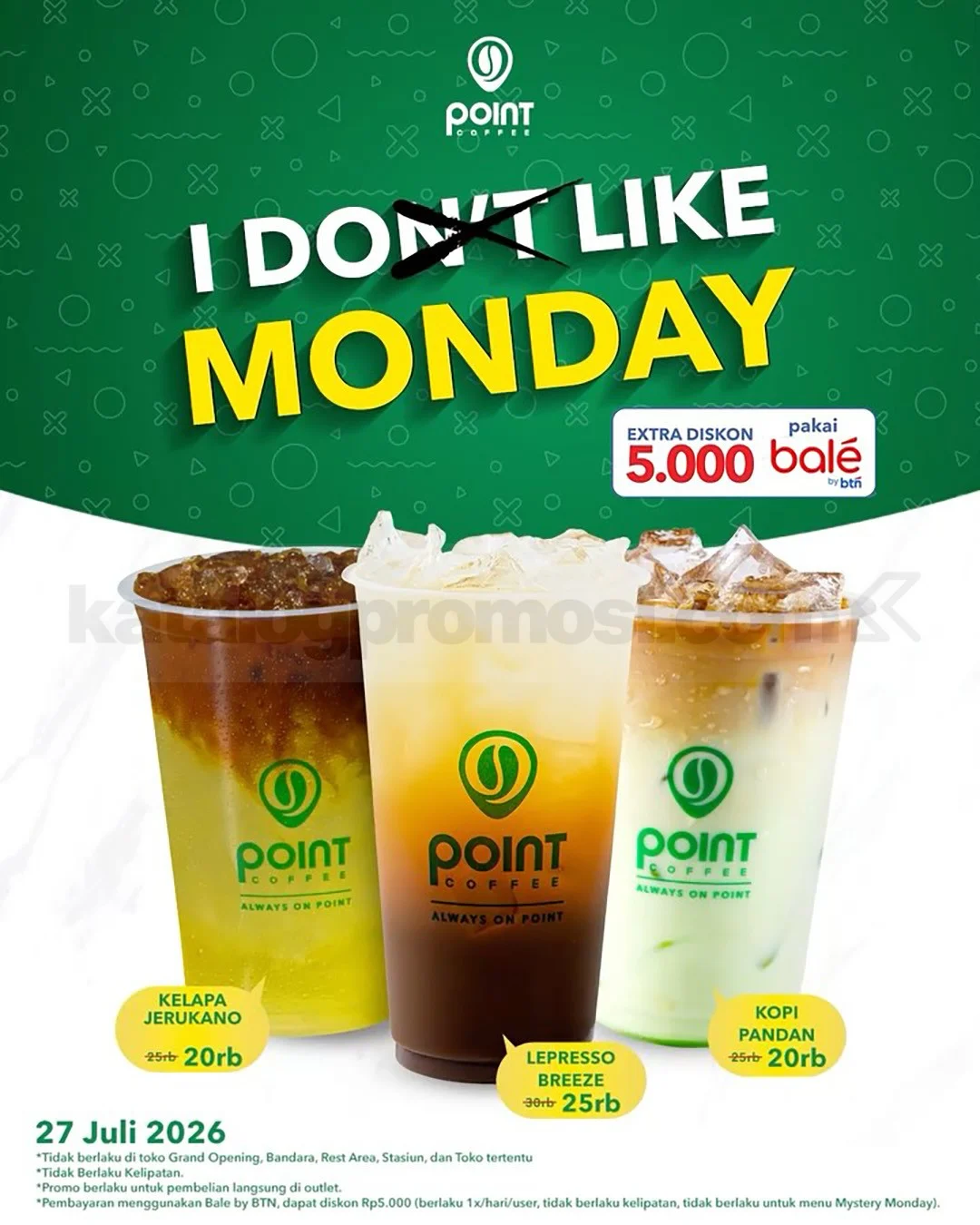 Point Coffee I Like Monday: Mulai Rp 20 Ribu, Makin Hemat!