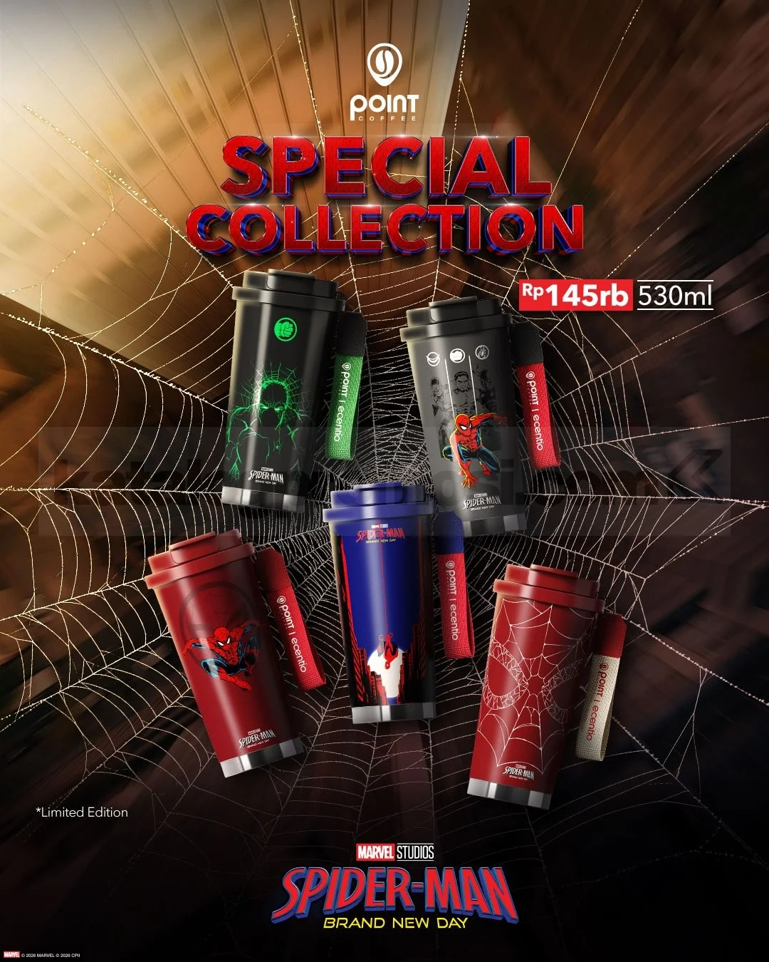 Point Coffee Rilis Tumbler Eksklusif Spider-Man Brand New Day