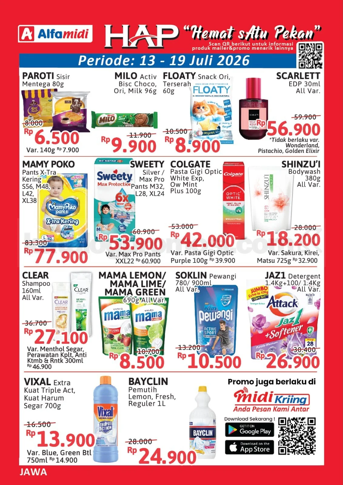 Promo Alfamidi HAP: Hemat Seminggu 13-19 Juli 2026