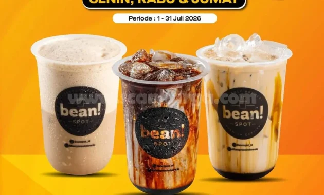 promo beanspot kopi rp10 000 setiap senin rabu jumat