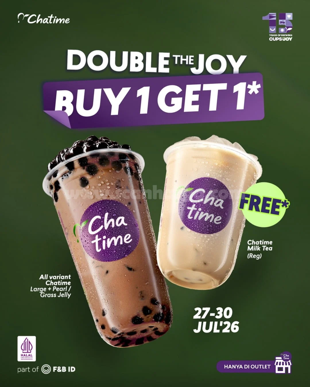 Promo Chatime: Beli 1 Gratis 1 Milk Tea Spesial Awal Pekan!