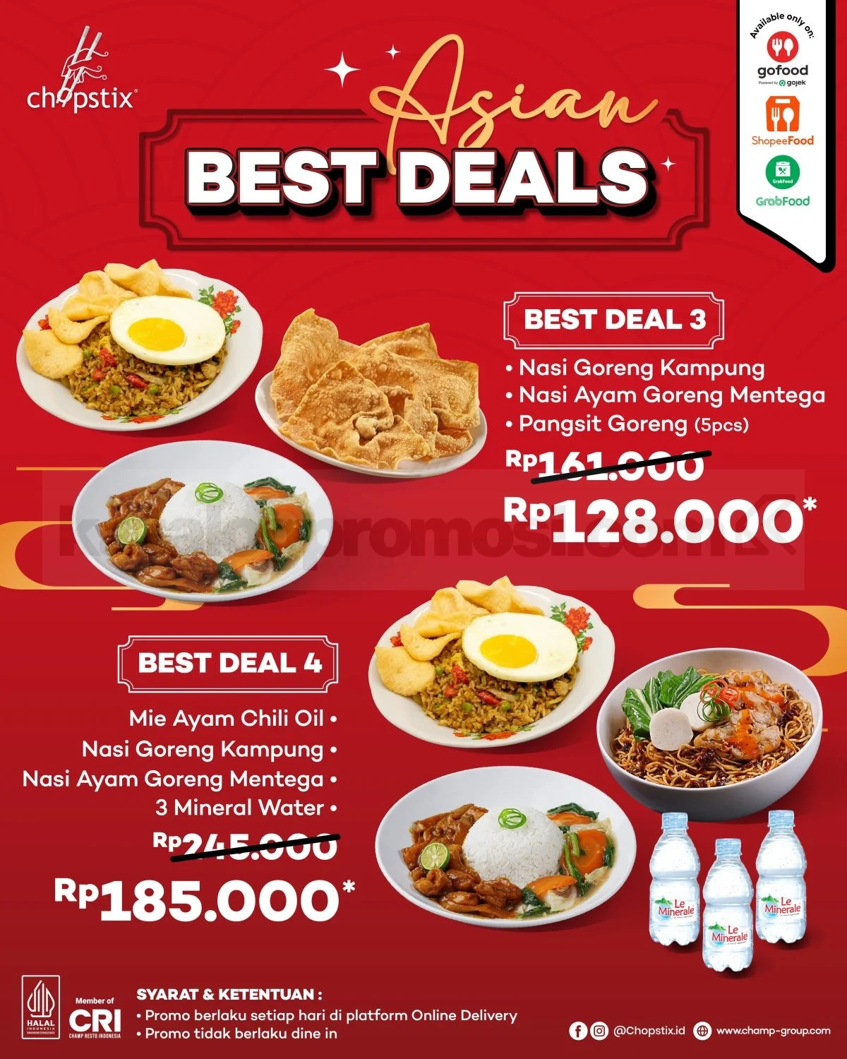 Promo Chopstix: Nikmati Asian Food Hemat Mulai Rp 65.000