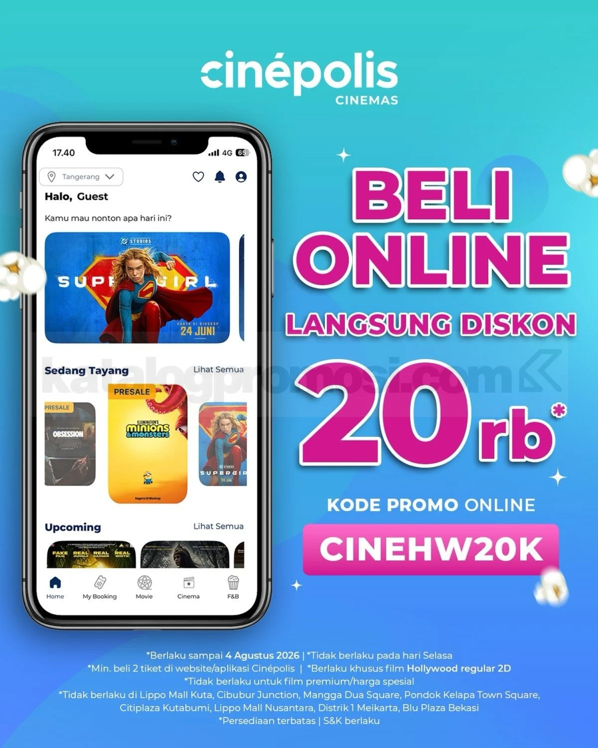Promo Cinépolis: Diskon Rp 20 Ribu Tiket Film Hollywood!