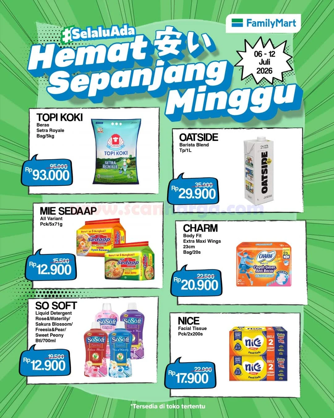 Promo FamilyMart: Hemat Banget 6-12 Juli 2026