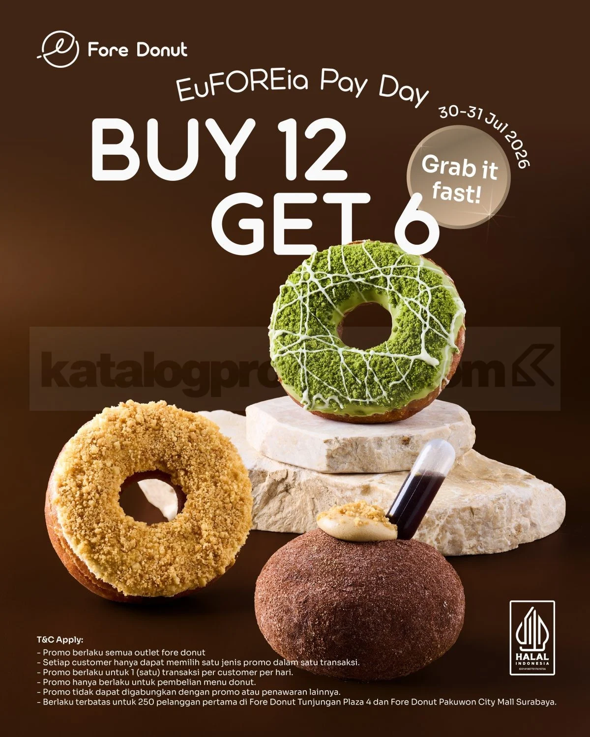 Promo Fore Donut: Beli 12 Gratis 6 Akhir Bulan!