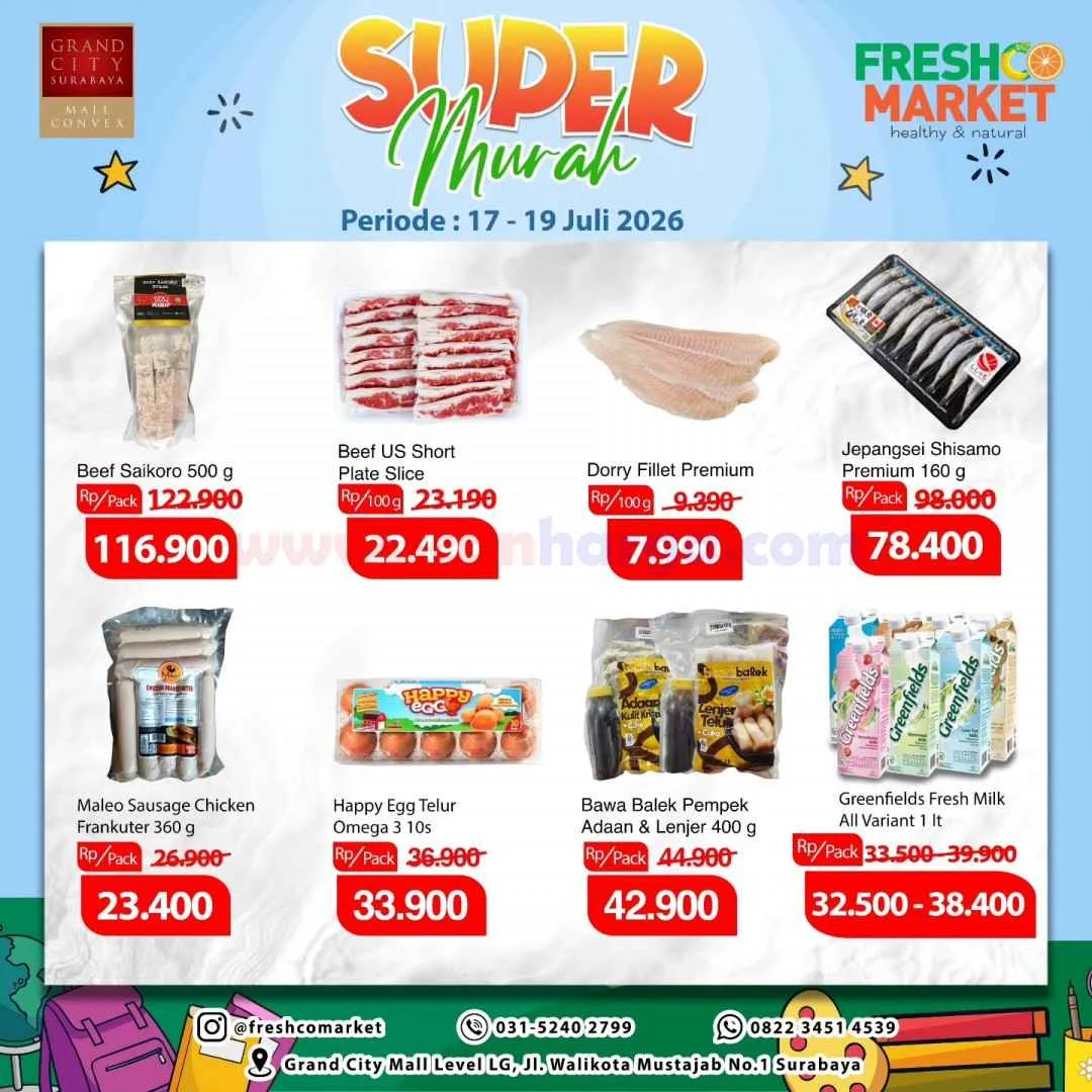 Promo Freshco Market: Diskon Akhir Pekan 17-19 Juli 2026