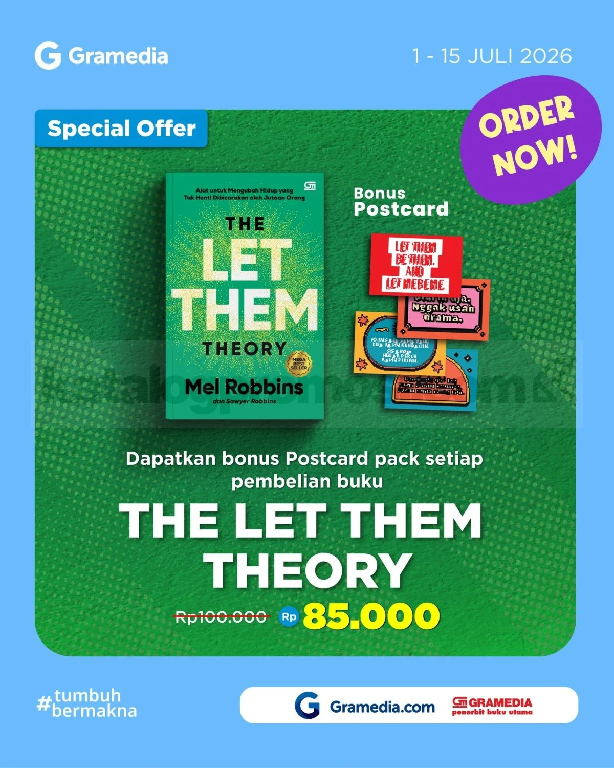 Promo Gramedia: The Let Them Theory Diskon & Bonus Eksklusif!