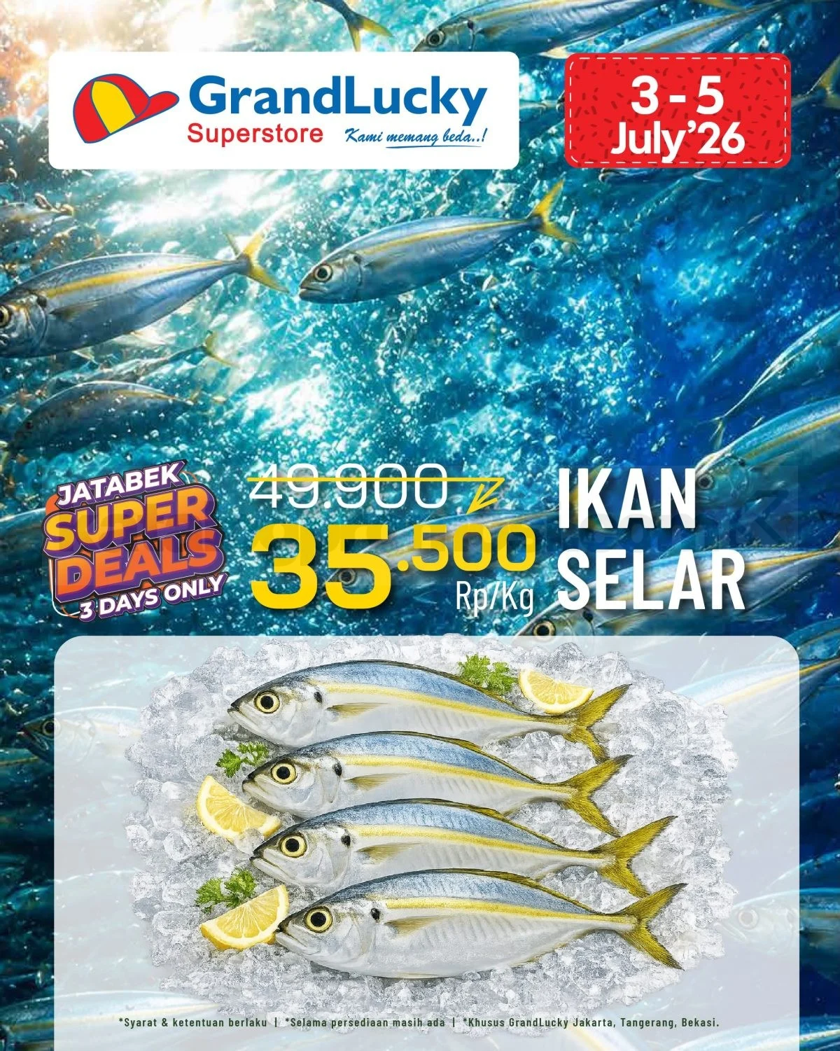 Promo Grand Lucky JSM: Banjir Diskon Akhir Pekan 3-5 Juli 2026!