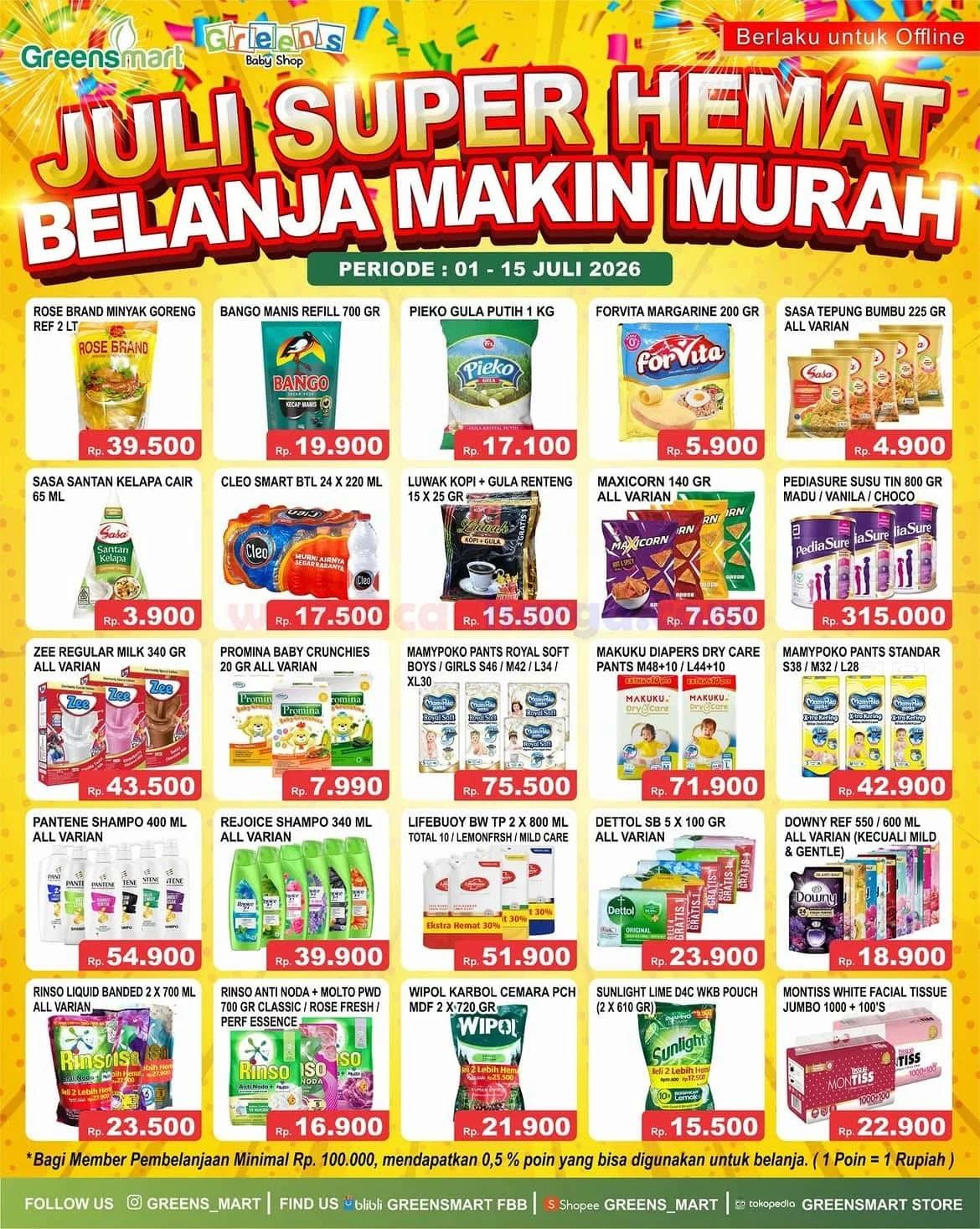 Promo Greensmart JSM: Diskon Weekend 1-15 Juli 2026