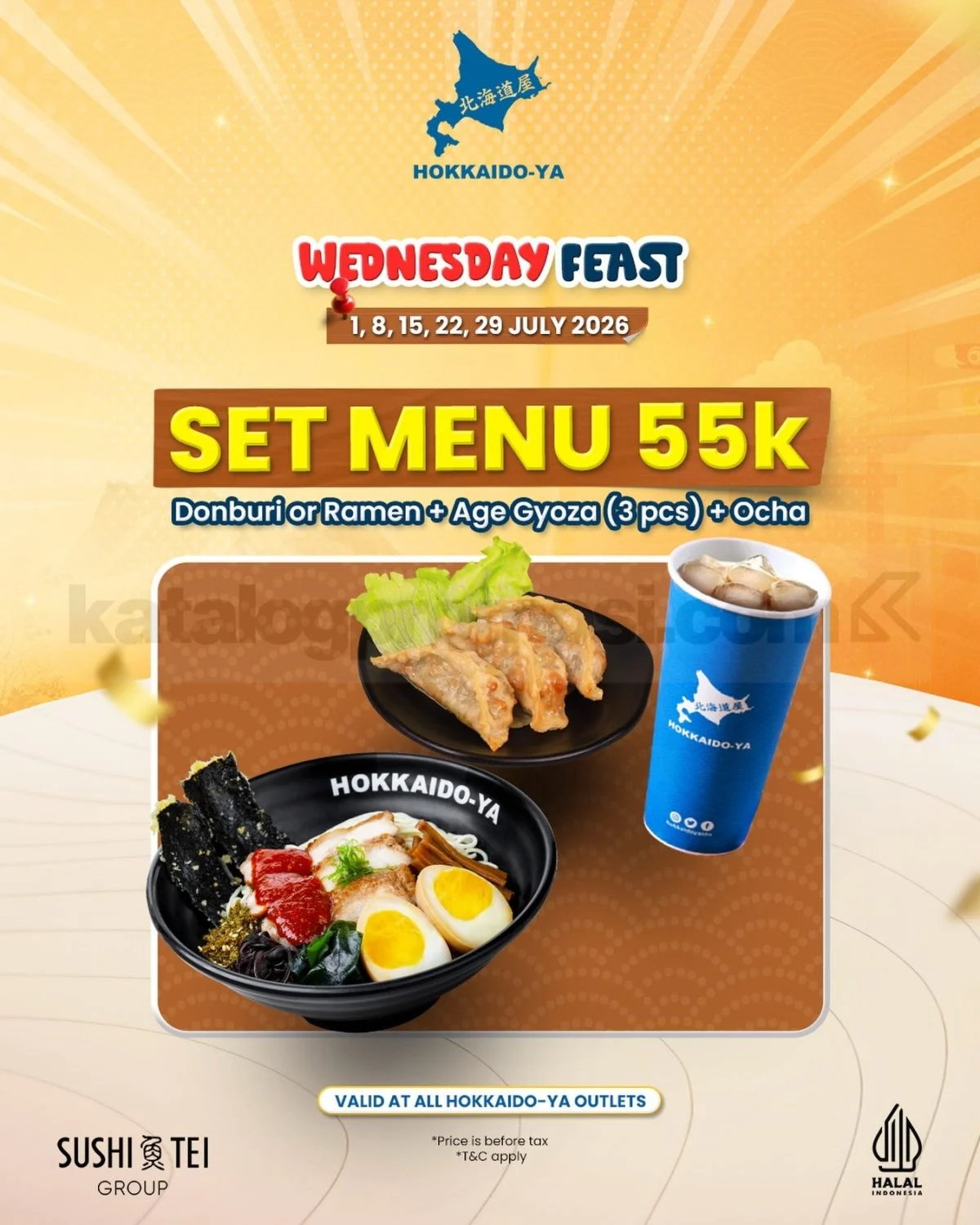 Promo Hokkaido-Ya: Nikmati Set Menu Jepang Hemat Tiap Rabu Juli 2026