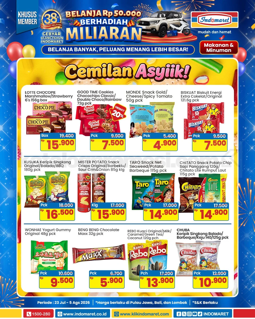 Promo Indomaret 23 Juli - 05 Agustus 2026: Belanja Hemat!