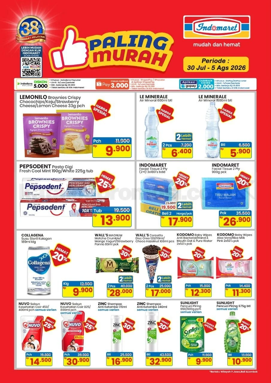 Promo Indomaret 30 Juli - 5 Agustus 2026: Banjir Diskon Kebutuhan Harian