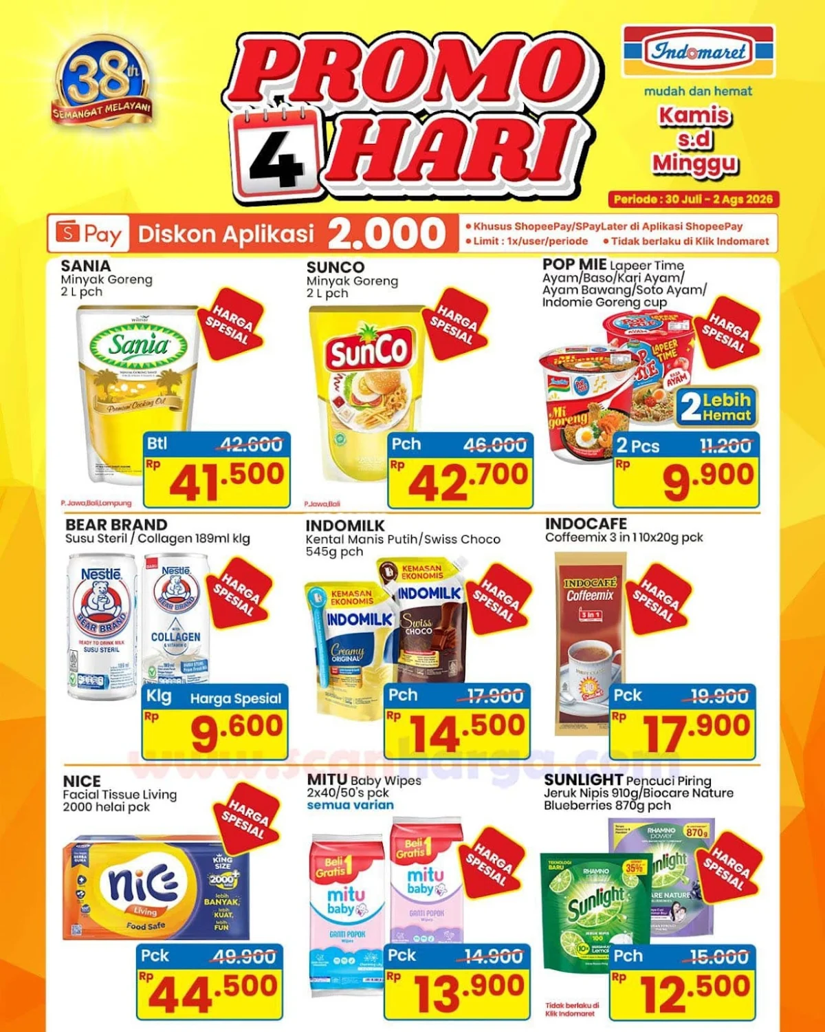 Promo Indomaret 4 Hari: Hemat Belanja 30 Juli-2 Agustus 2026