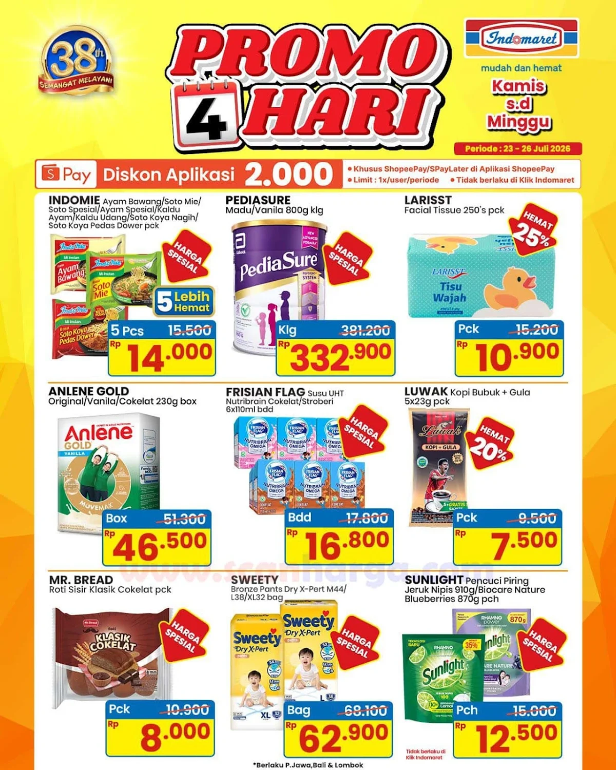 Promo Indomaret 4 Hari: Hemat Kebutuhan Rumah Tangga 23-26 Juli