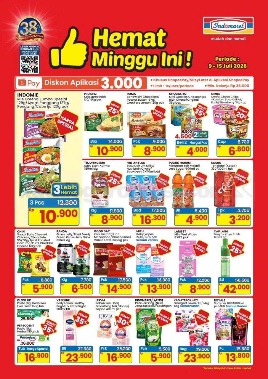 Promo Indomaret: Hemat Bangeet 09-15 Juli 2026!