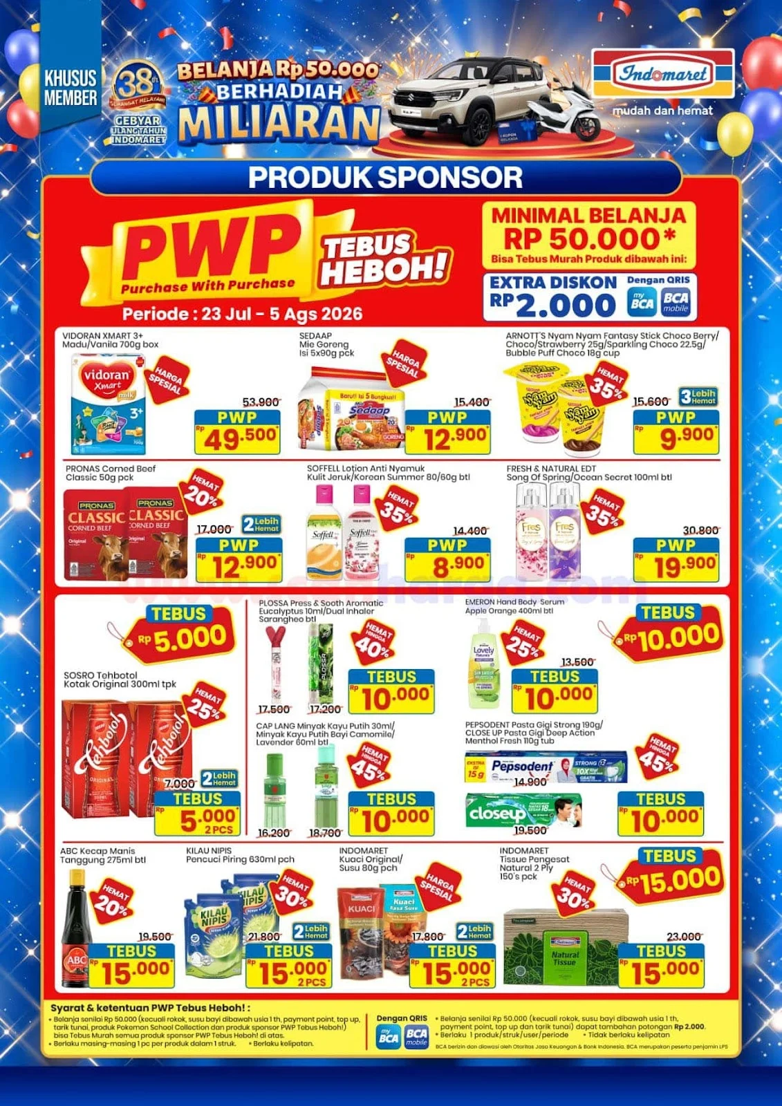 Promo Indomaret Tebus Murah: Belanja Hemat 23 Juli - 5 Agustus 2026
