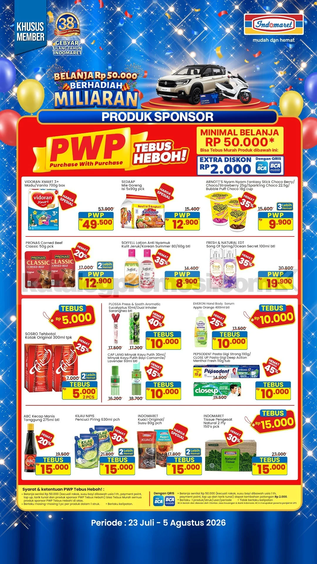 Promo Indomaret: Tebus Murah Produk Pilihan Mulai 23 Juli!