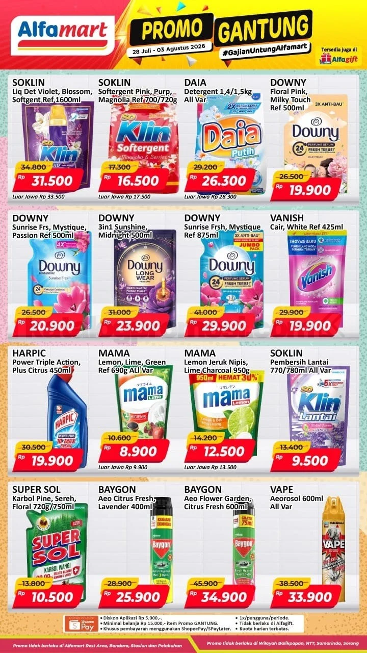 Promo JSM Alfamart: Diskon Heboh 31 Juli - 2 Agustus 2026!