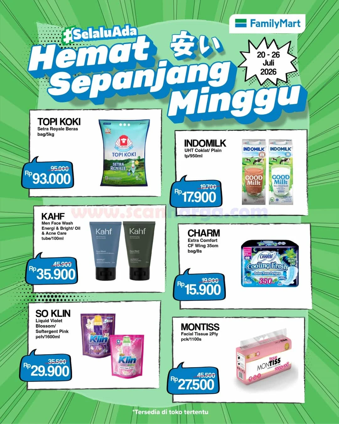 Promo JSM FamilyMart: Belanja Hemat Akhir Pekan 24-26 Juli 2026