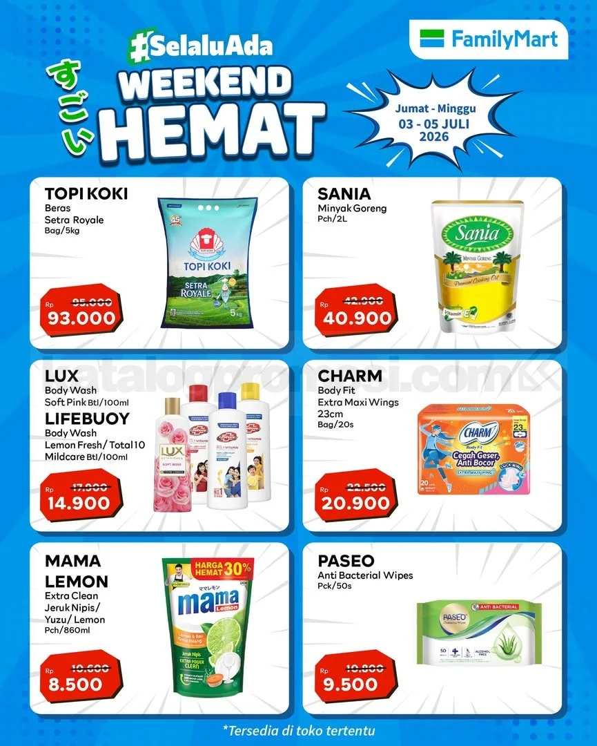 Promo JSM FamilyMart: Hemat Akhir Pekan 3-5 Juli 2026