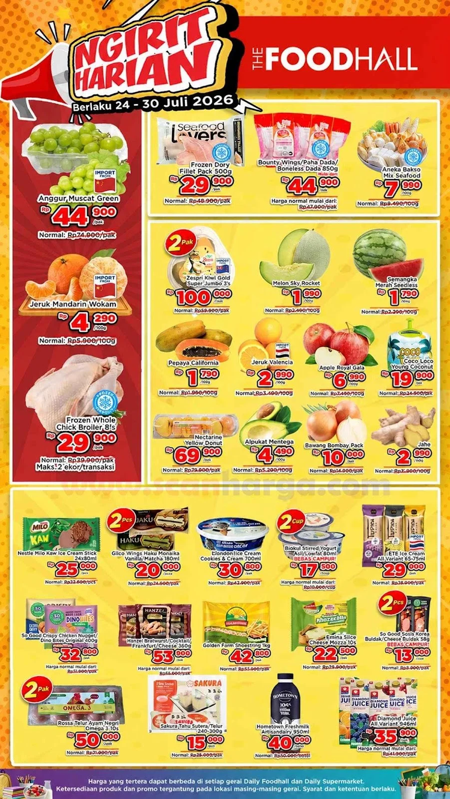 Promo JSM Foodhall: Hemat Belanja Akhir Pekan 24-30 Juli 2026