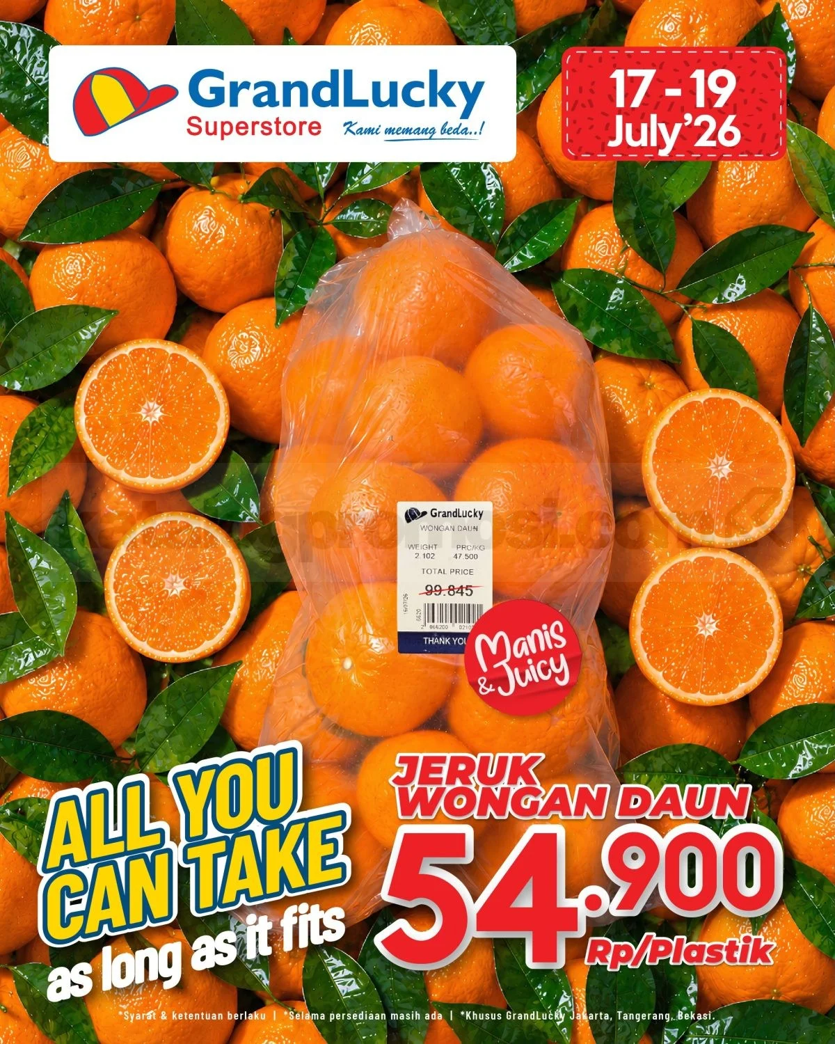 Promo JSM GrandLucky 17-19 Juli 2026: Belanja Hemat Akhir Pekan!