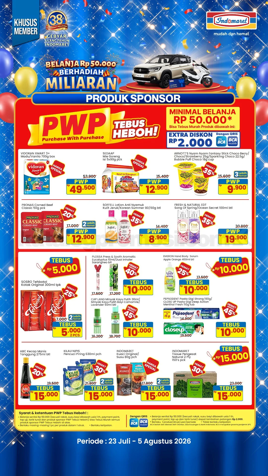 Promo JSM Indomaret 24-26 Juli 2026: Hemat Akhir Pekanmu!