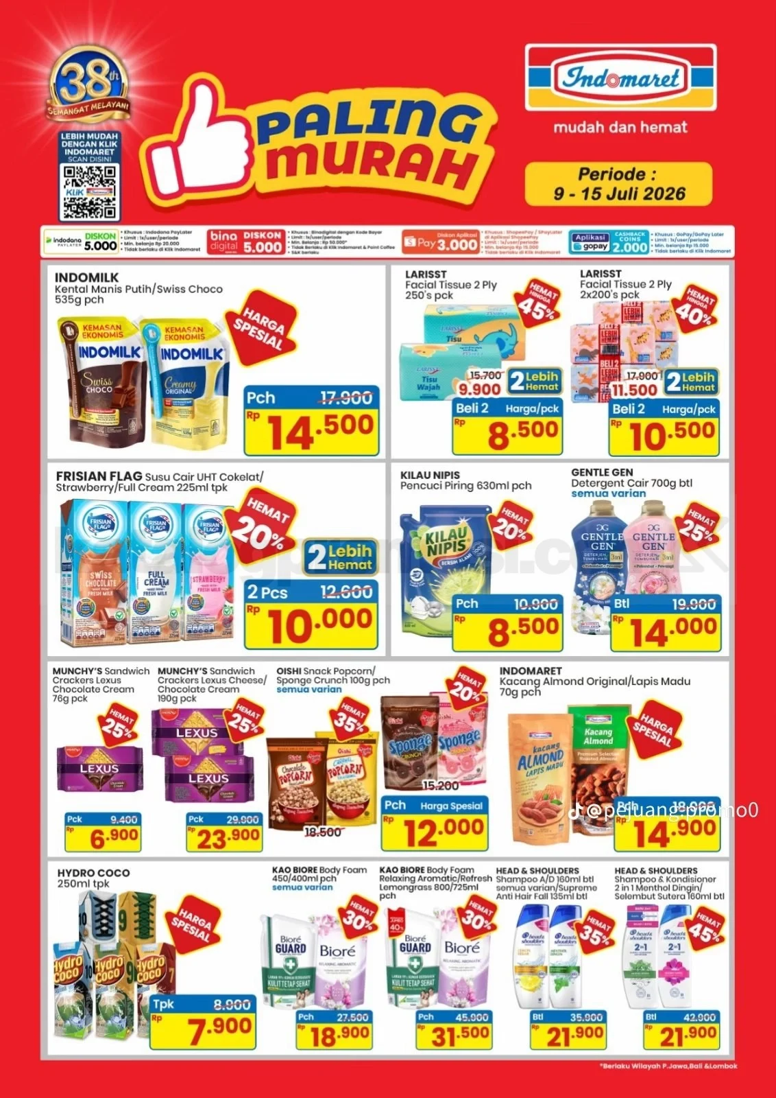 Promo JSM Indomaret 9-12 Juli 2026: Belanja Hemat Akhir Pekan!