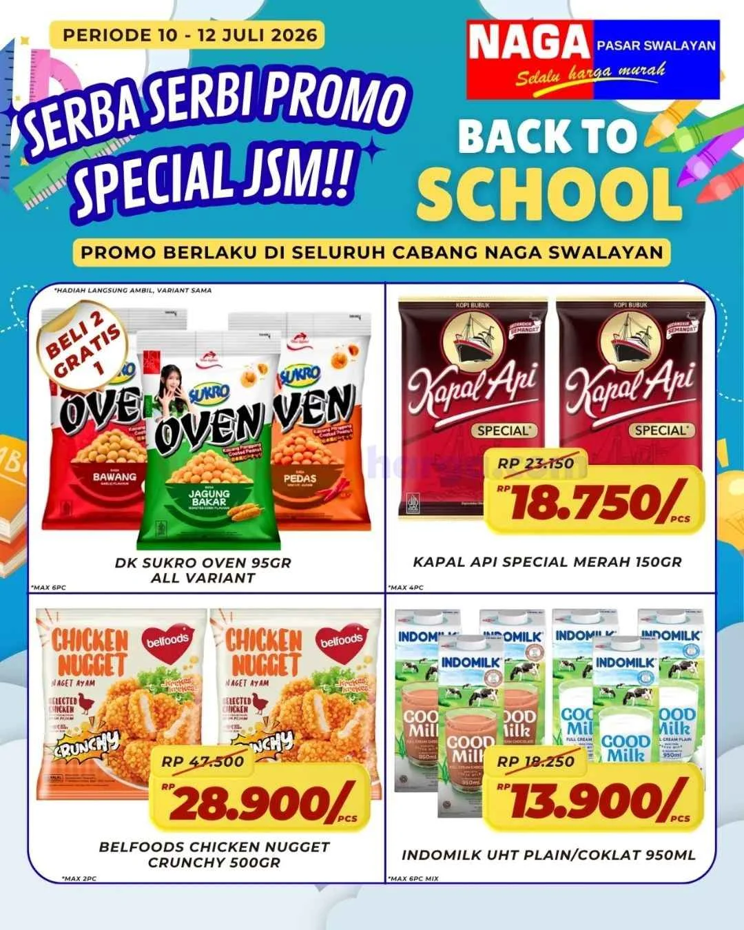 Promo JSM Naga Swalayan: Hemat Akhir Pekan 10-12 Juli 2026