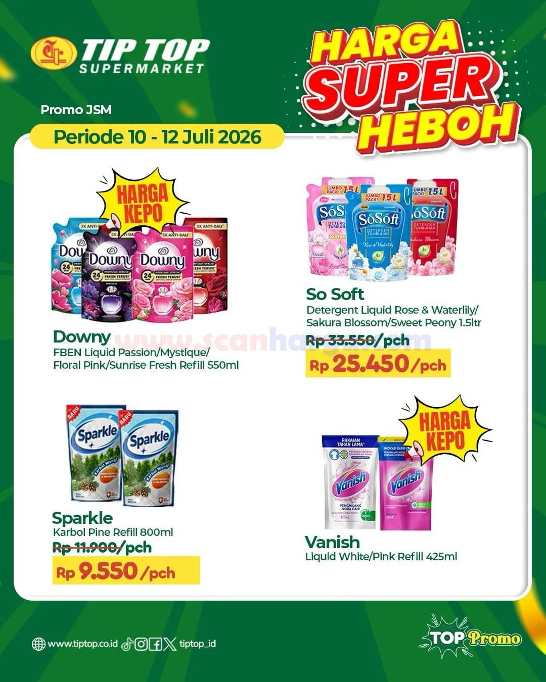 Promo JSM TIPTOP: Hemat Akhir Pekan 10-12 Juli 2026!