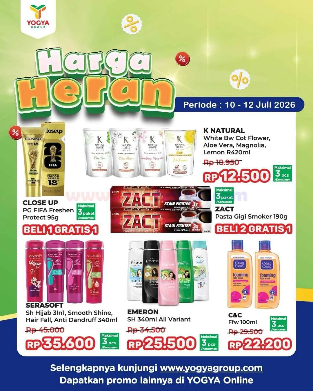 Promo JSM Toserba Yogya 10-12 Juli 2026: Dobel Bonus & Harga Heran!