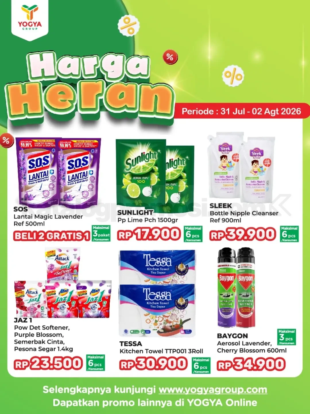 Promo JSM Toserba Yogya: Harga Heran 31 Juli - 2 Agustus 2026