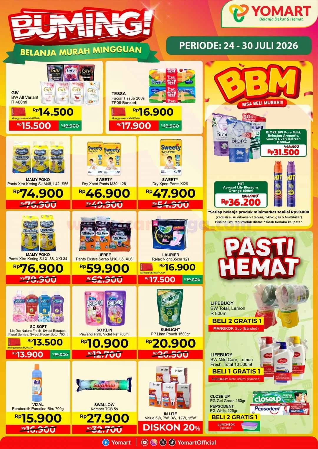 Promo JSM YOMART 24-30 Juli 2026: Belanja Hemat Akhir Pekan!
