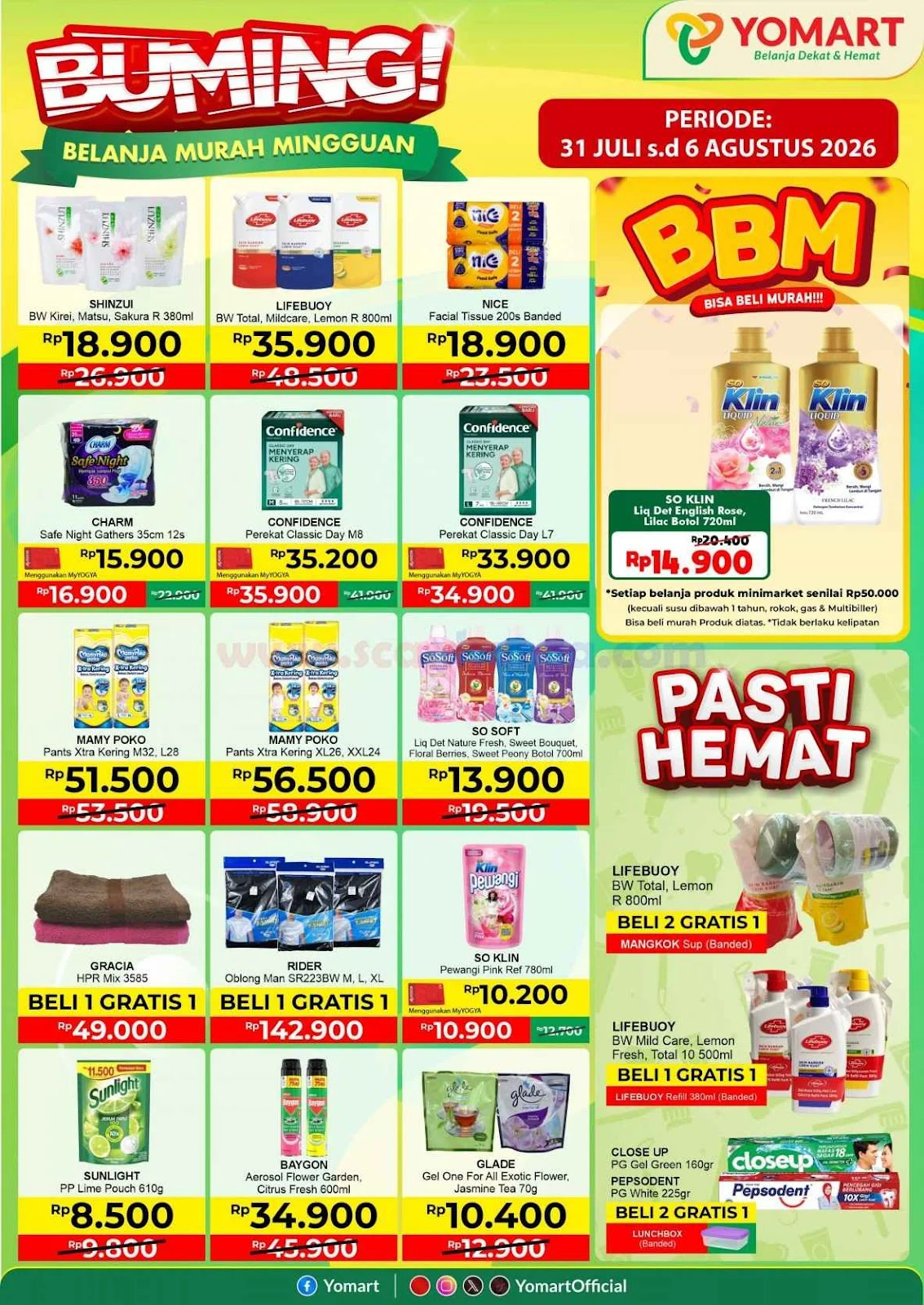 Promo JSM Yomart: Diskon Heboh 31 Juli - 6 Agustus 2026