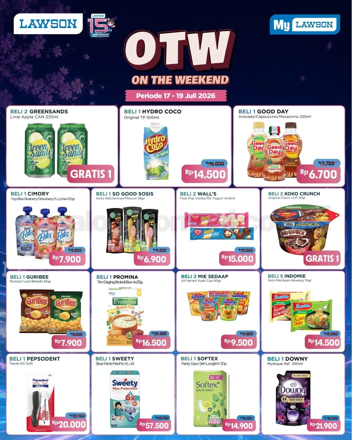 Promo Lawson Akhir Pekan: Hemat Mulai Rp 6.700, 17-19 Juli 2026