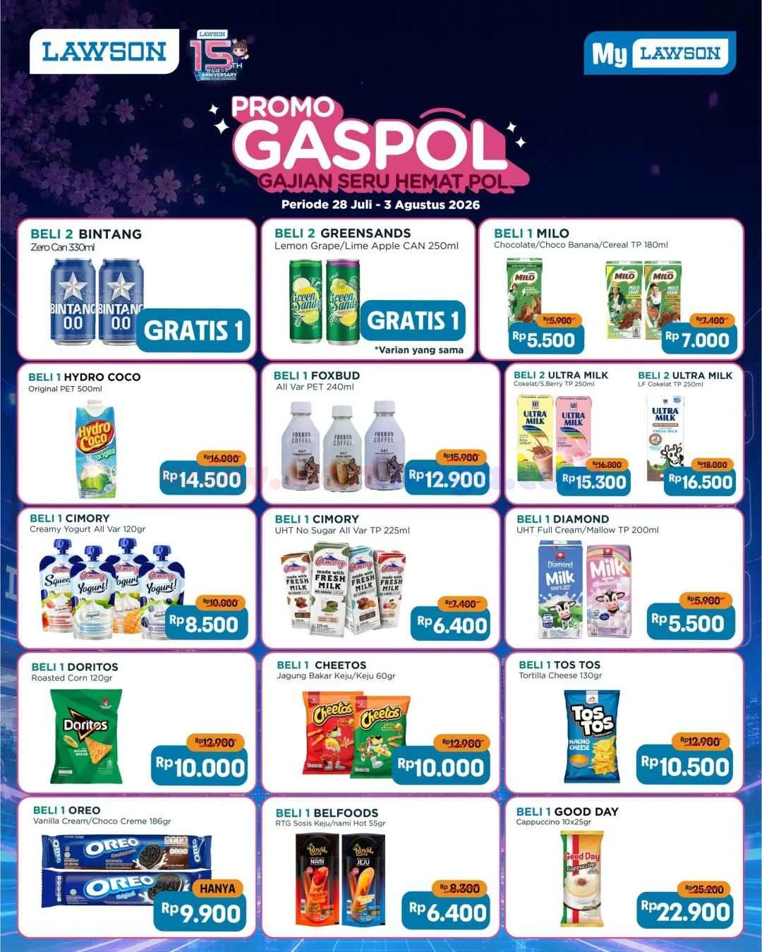 Promo Lawson Gaspol Gajian Seru: Belanja Hemat 28 Juli-3 Agustus 2026