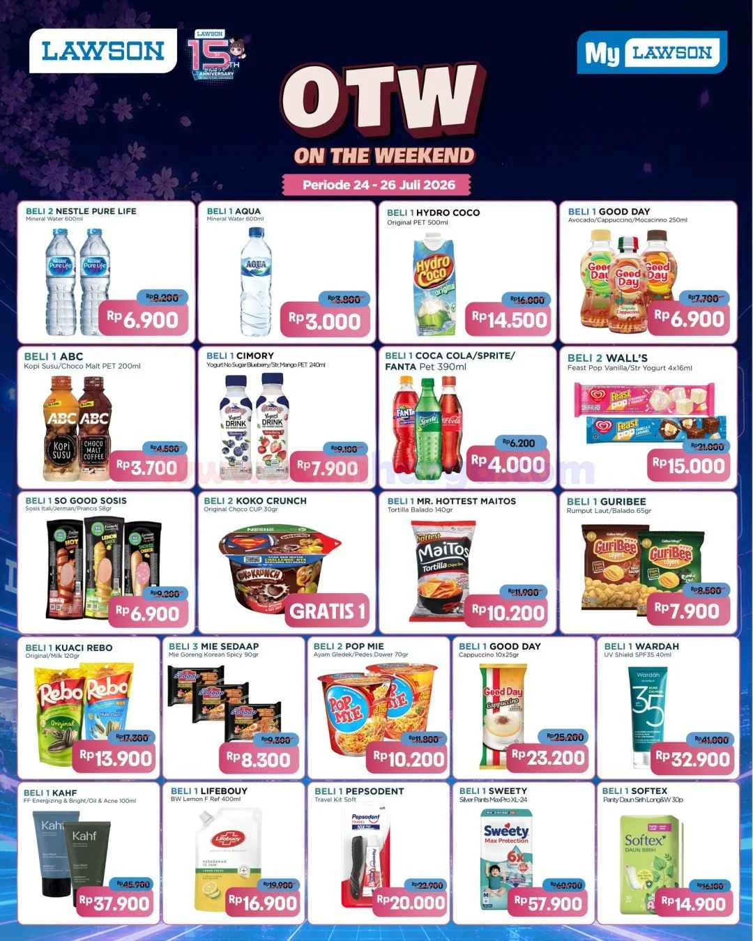Promo Lawson OTW: Belanja Hemat Akhir Pekan 24-26 Juli 2026