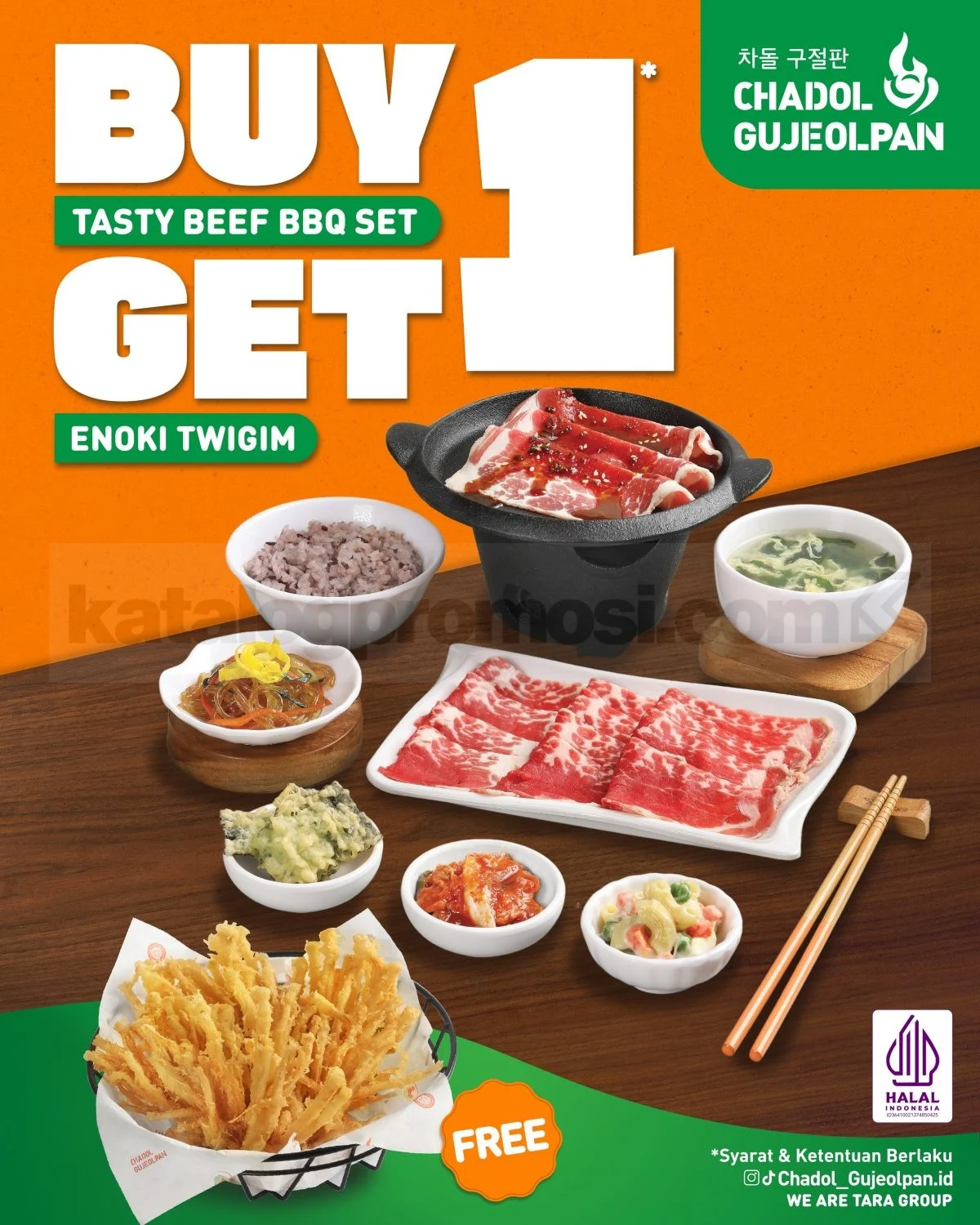 Promo Makan Siang Chadol: Beli 1 Gratis 1 Enoki Twigim!