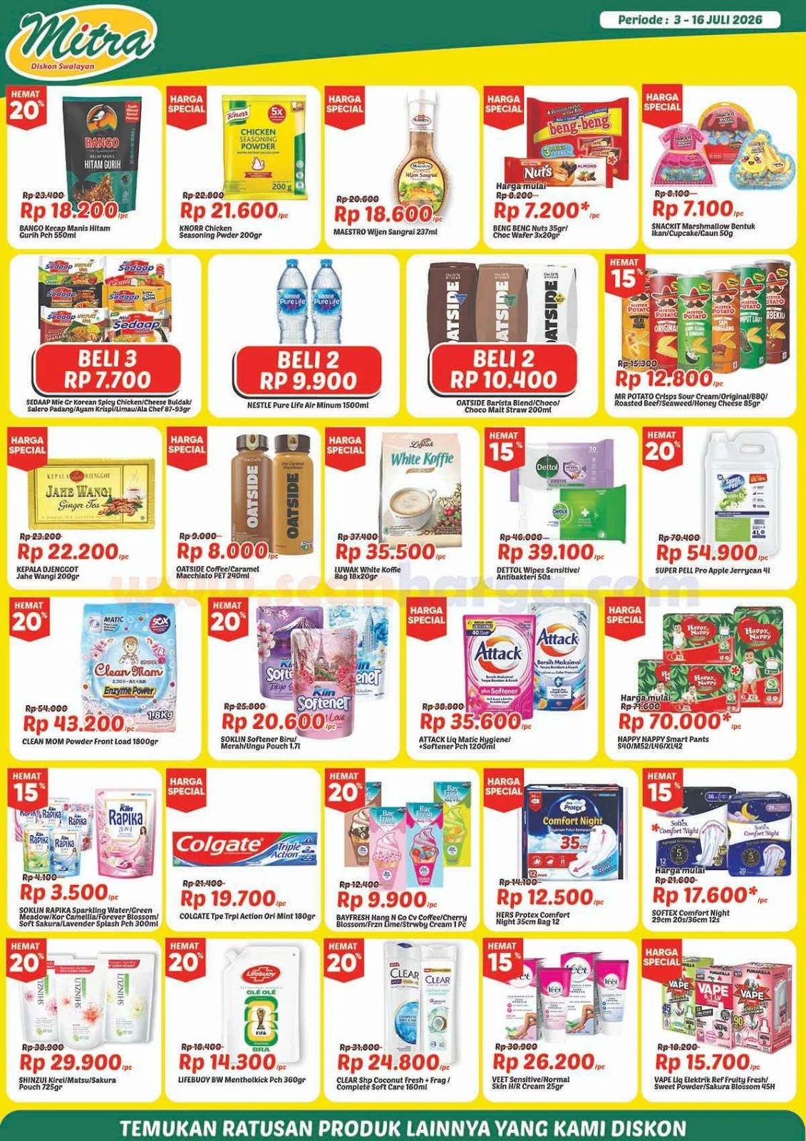 Promo Mitra Diskon Swalayan: Hemat Besar 3-16 Juli 2026
