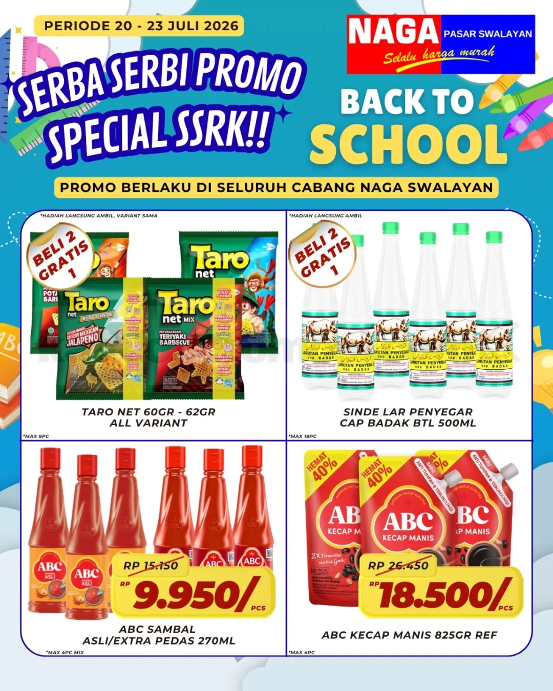 Promo Naga Swalayan Weekday: Diskon Meriah 20-23 Juli 2026!