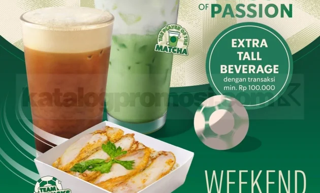 promo starbucks dapatkan gratis minuman tall dengan bca weekend