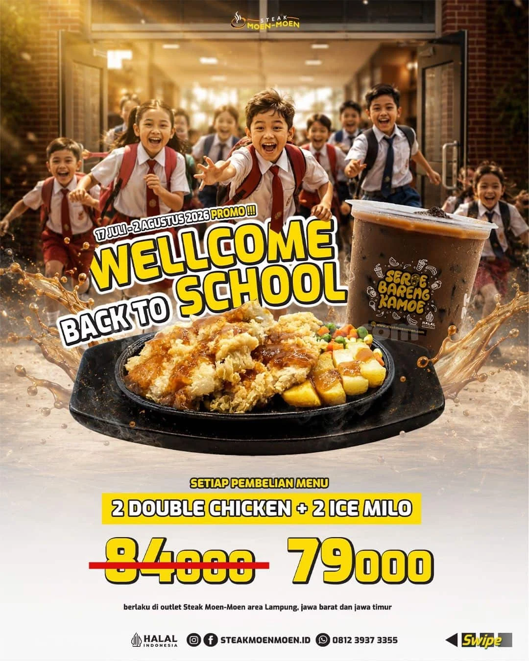 Promo Steak Moen Moen: Paket Back To School Hemat Mulai Rp 71 Ribu