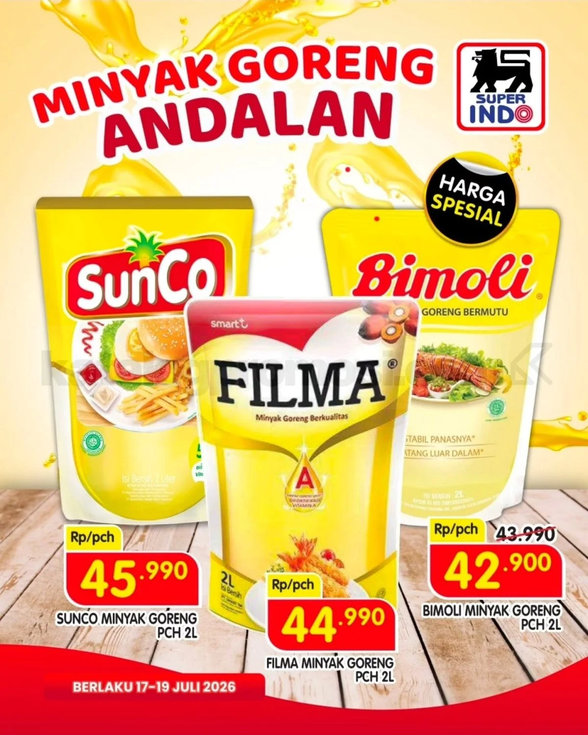 Promo Super Indo 4.4: Minyak Goreng Spesial 17-19 Juli 2026