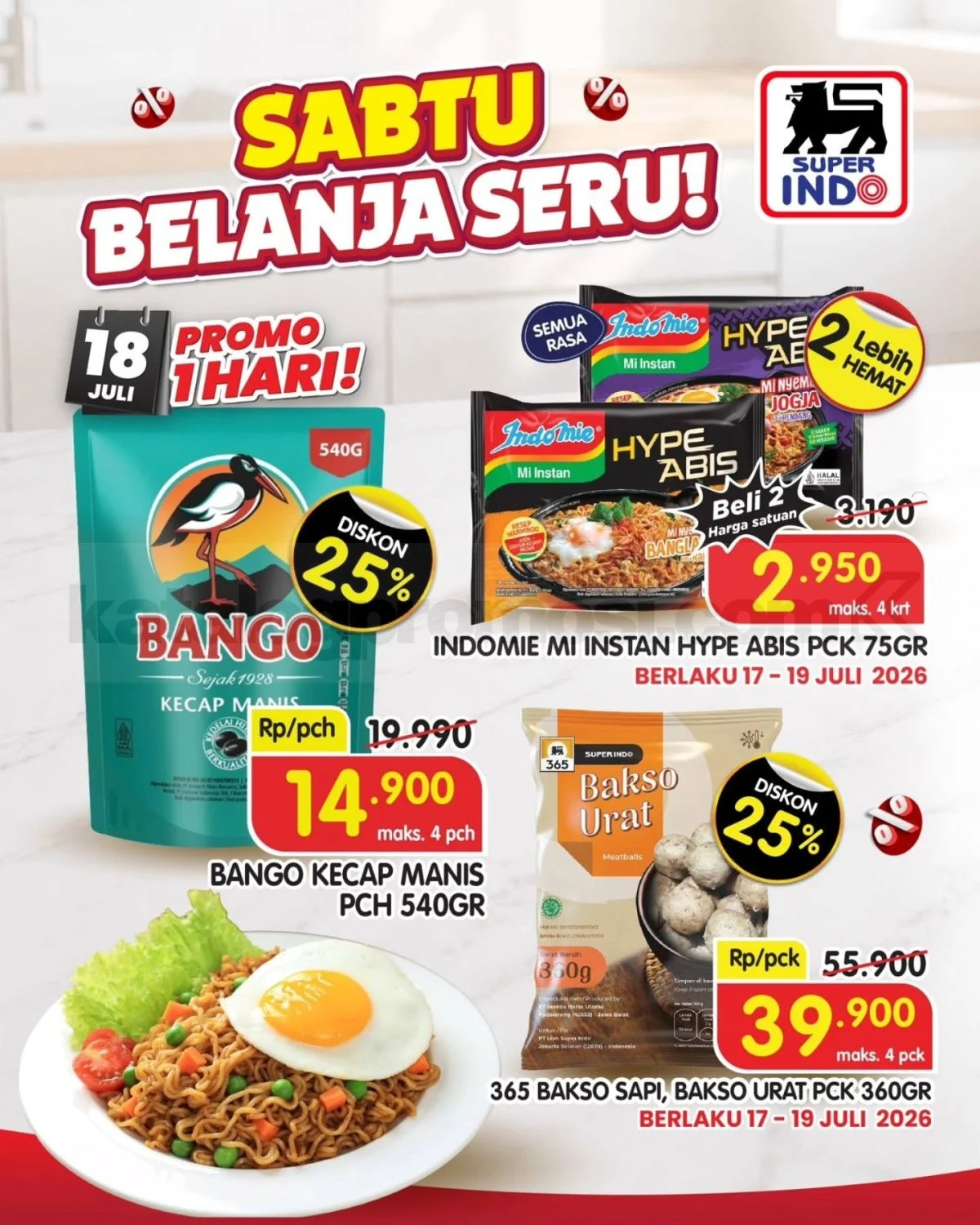 Promo Superindo 1 Hari: Belanja Hemat 18 Juli 2026!
