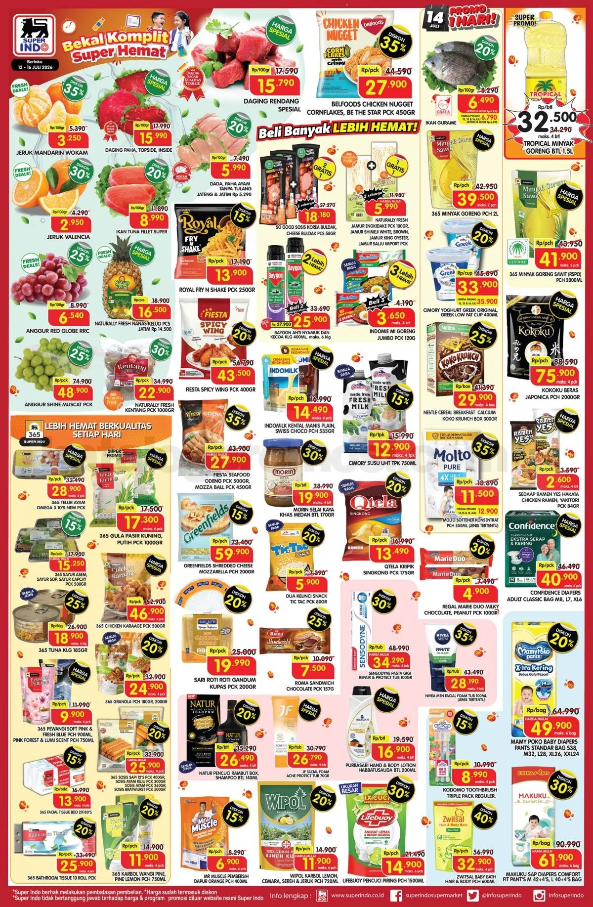 Promo Superindo Weekday 13-16 Juli 2026: Belanja Hemat Makin Mudah