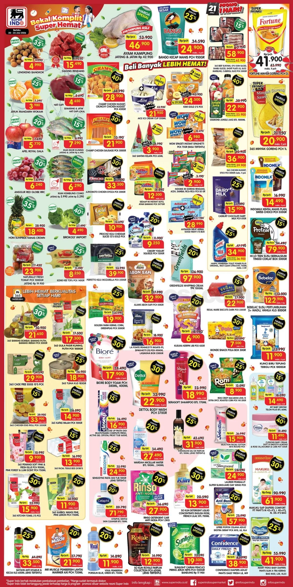 Promo Superindo Weekday 20-23 Juli 2026: Hemat Belanja!