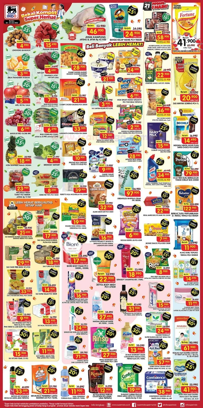 Promo Superindo Weekday 20-23 Juli 2026: Hemat Kebutuhan Harian Anda!
